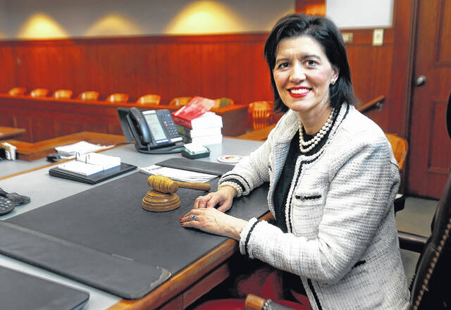 Luzerne County Court Judge Jennifer Rogers is seen in a file photo.
                                 Times Leader file photo